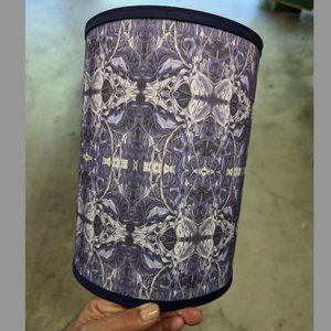 Blue/Gray/White Patterned Lampshade